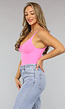 Roze Shaping Bodysuit met Verstelbare Bandjes