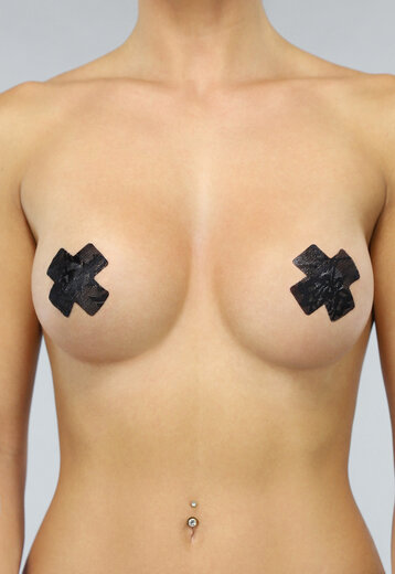 Kruis Tepelcovers van Zwart Kant