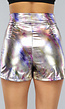 Multicolor Marmer Look Split Skort