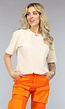 Beige Unisex Shirt met Oranje Tiger