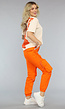 Beige Unisex Shirt met Oranje Tiger