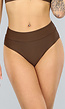 Bruine High Waist Bikinislip