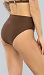 Bruine High Waist Bikinislip