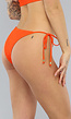 Tanga Bikinibroekje met Strikdetail in Oranje