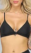 Triangel Bikinitop in Zwart met Pads