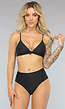 Triangel Bikinitop in Zwart met Pads