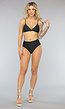 Triangel Bikinitop in Zwart met Pads