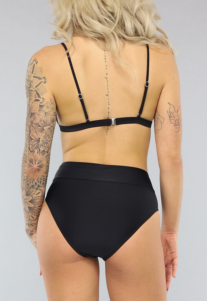 Triangel Bikinitop in Zwart met Pads