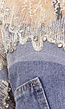 Blauw Denim Jasje met Glitter Details