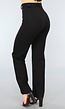 Zwarte Straight Leg Super Stretch Pantalon