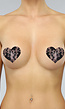 SALE35 Zwarte Heart Lace Tepelbedekker