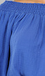 Kobalt Blauwe Mousseline Playsuit met Flair Mouwen