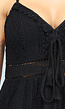 Zwarte Gehaakte Jurk in Boho Stijl