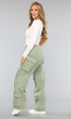 Khaki Wide Leg Carpenter Broek