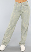 Vintage Wash Damaged Straight Leg Broek