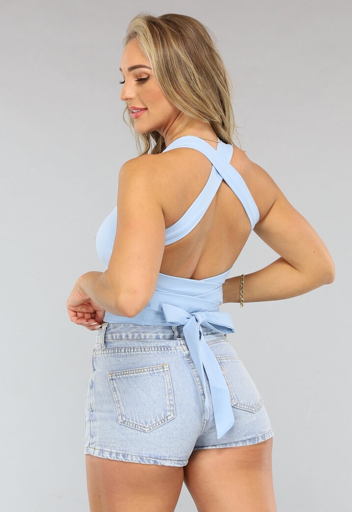 Festival Sporttop in Babyblauw