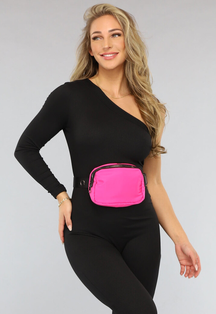 Hardroze Heuptas met Zwarte Band