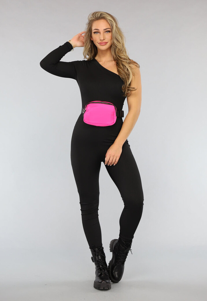 Hardroze Heuptas met Zwarte Band