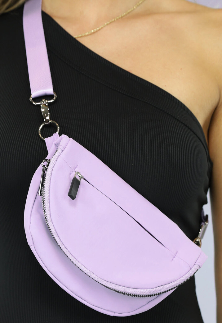 Kleine Opvouwbare Lila Fanny Bag