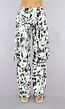 Tall Zwart/Witte Gevlekte Utility Broek