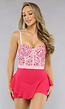 Lichtroze Bustier met Roze Steentjes