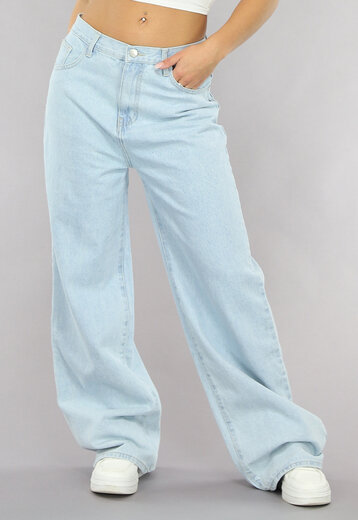 NEW0105 Super Wide Leg Low Waist Jeans