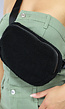 Zwarte Fluffy Crossbody Tas