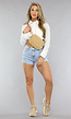 Faux Fur Beige Fanny Pack