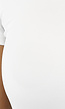 Witte Elastische Top met Korte Mouwen