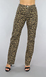 Straight Leg Jeans met Panterprint