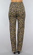 Straight Leg Jeans met Panterprint