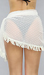 Witte Polkadot Cover Up Rok