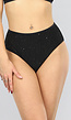 Zwarte Glitter High Waist Bikinislip