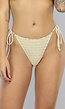 Beige Wavy Bikini Set met Rokje