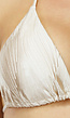 Glimmend Beige Triangel Bikini Topje