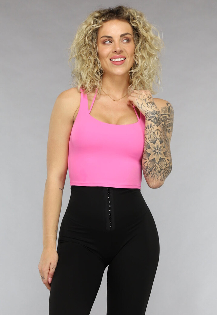 Roze Sport-bh met Uitneembare Pads