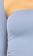Stretchy Strapless Top met Bolero in Lichtblauw