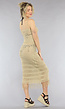 Beige Gehaakt Cover Up Jurkje
