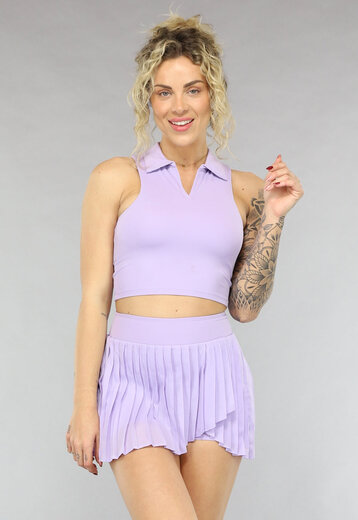 Lila Halter Top met Uitneembare Pads