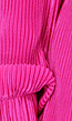 Fuchsia Plissé Blouse met Broek