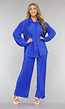 Blauwe Rib Co Ord Set