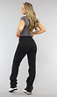 Zwarte Lange Straight Leg Tall Jeans met Stretch