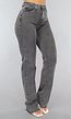 Tall Grijze Straight Leg Jeans met Stretch