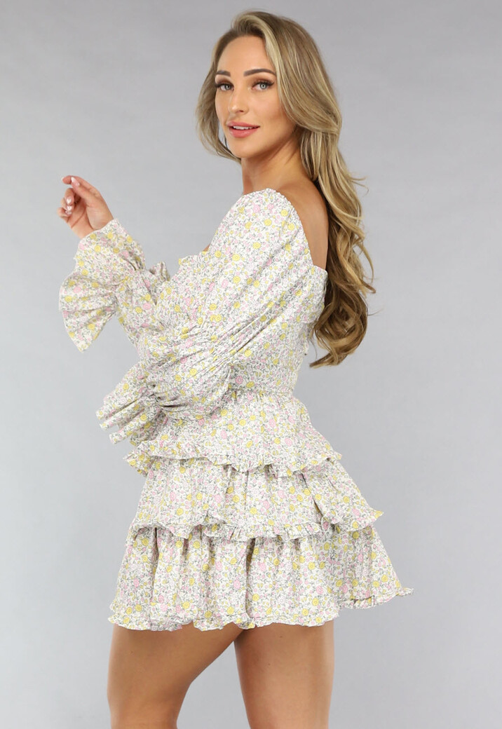 Layered Longsleeve Zomerjurkje met Bloemenprint