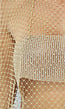 Tweedelige Gouden Fishnet Glitter Set