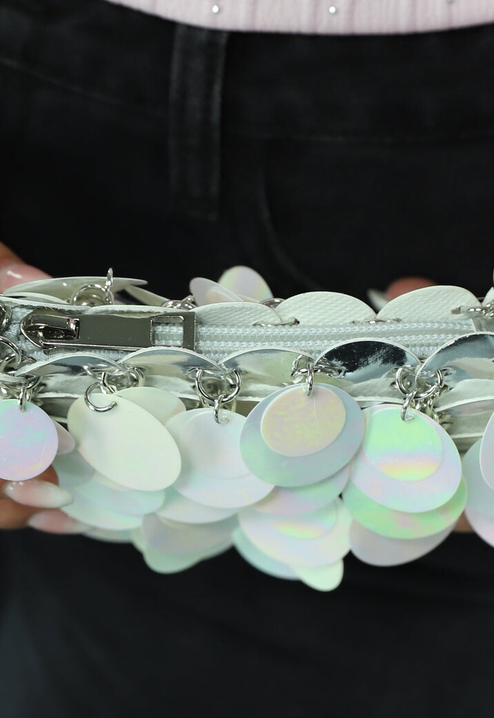 Holografisch Crossbody Tasje met Pailletten