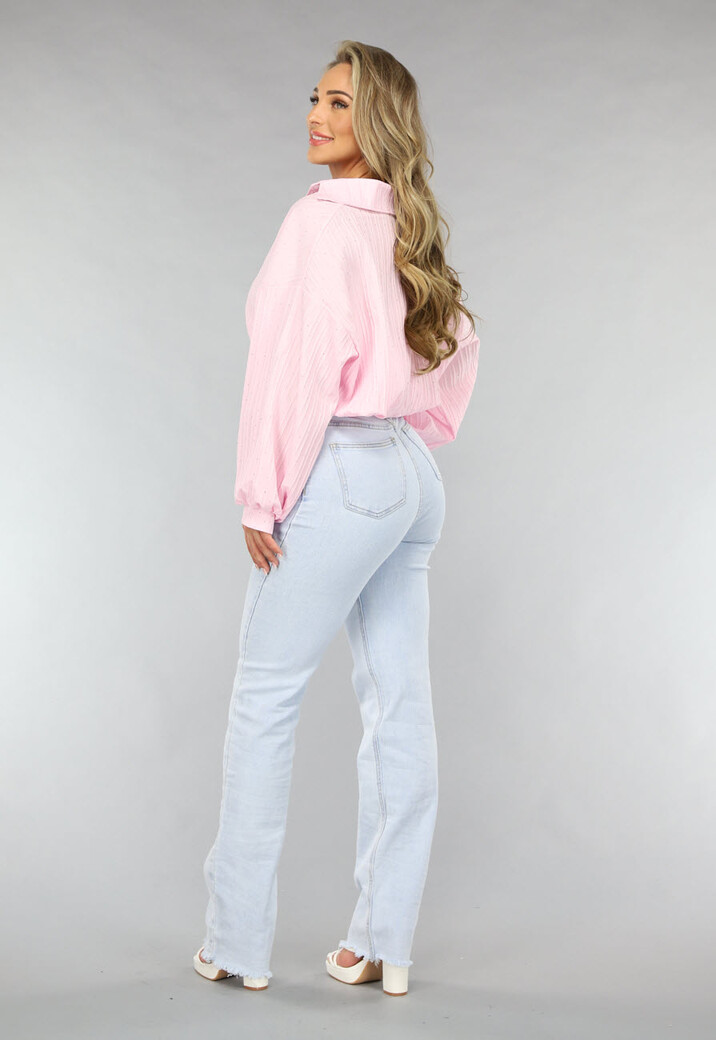 Rechte Tall Jeans met Stretch in Lichtblauw