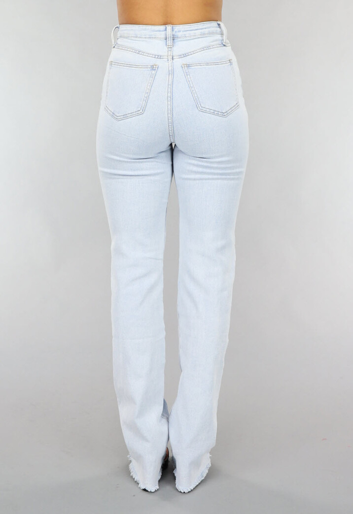 Rechte Tall Jeans met Stretch in Lichtblauw