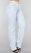 Rechte Tall Jeans met Stretch in Lichtblauw