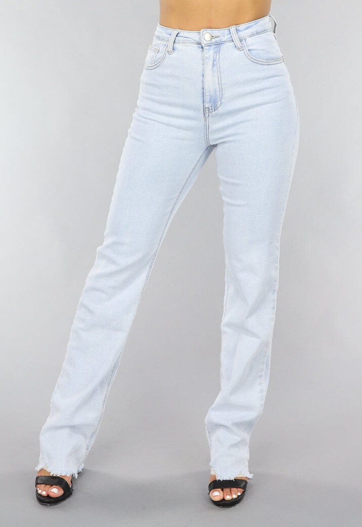 Rechte Tall Jeans met Stretch in Lichtblauw